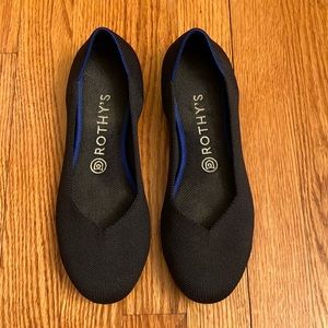 Rothy’s navy shoes slides size 8 1/2